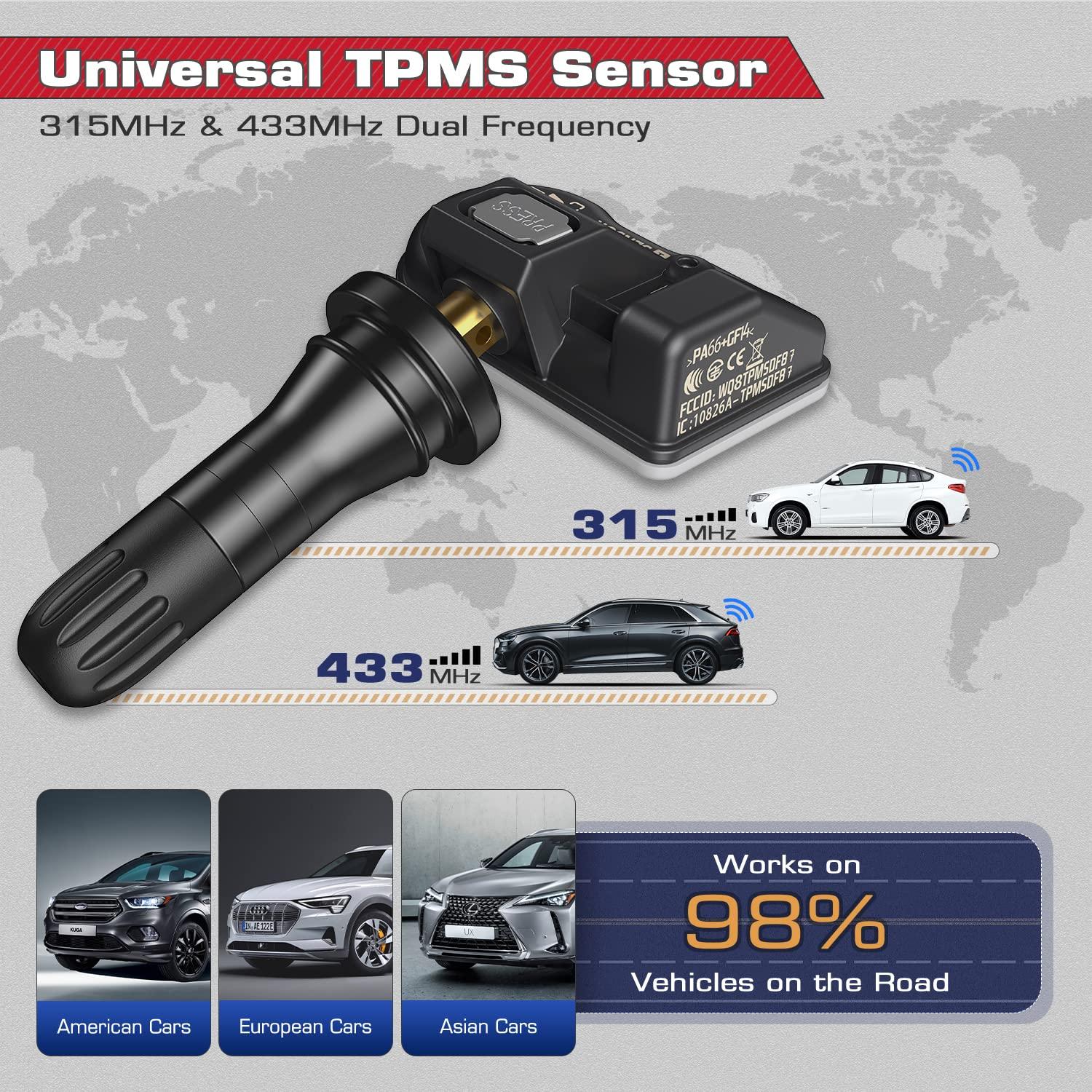 AUTEL UNIVERSAL 2 IN 1 TPMS SENSOR 315/433MHZ WITH RUBBER VALVE - Image 4