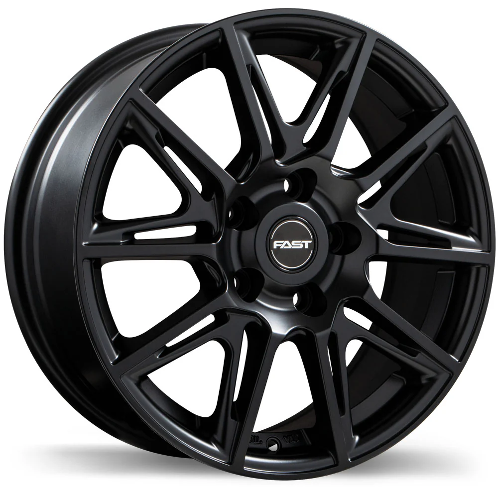 Fast Wheels Switch - 16X6.5 | 5X114.3 | 67.1 | +38 Satin Black