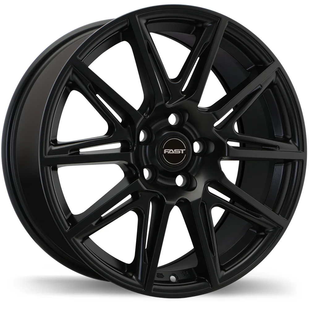 Fast Wheels Switch - 17X7.5 | 5X114.3 | 66.1 | +35 Satin Black