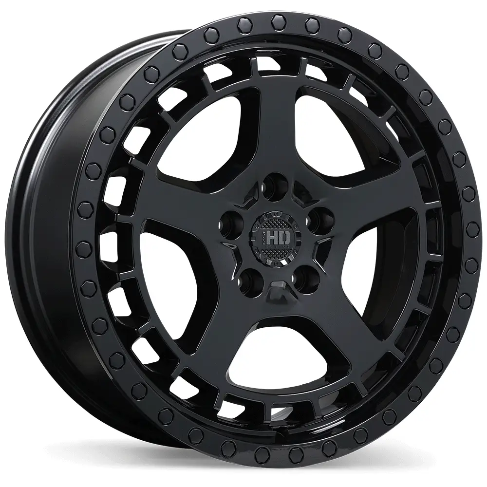Fast HD Overland - 18X7.5 | 5X114.3 | 72.6 | +40 Gloss Black