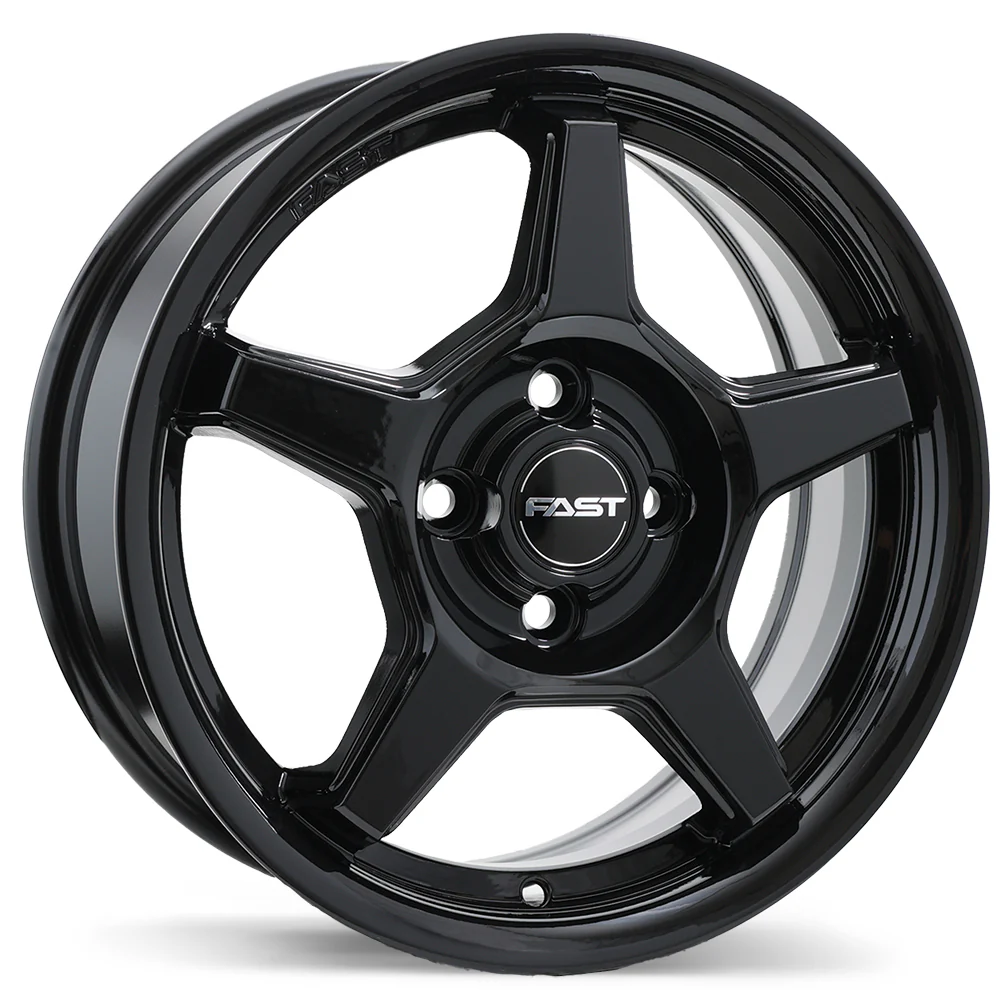 Fast Wheels Flair - 15X6.0 | 4X100 | 60.1 | +40 Gloss Black