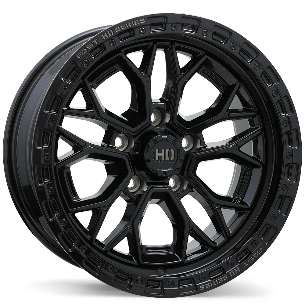 Fast HD Muramasa - 17X9.0 | 5X127 | 71.5 | +0 Gloss Black with Grey Milling