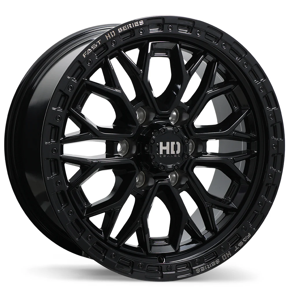 Fast HD Muramasa - 18X9.0 | 6X139.7 | 95.1 | +30 Gloss Black with Grey Milling