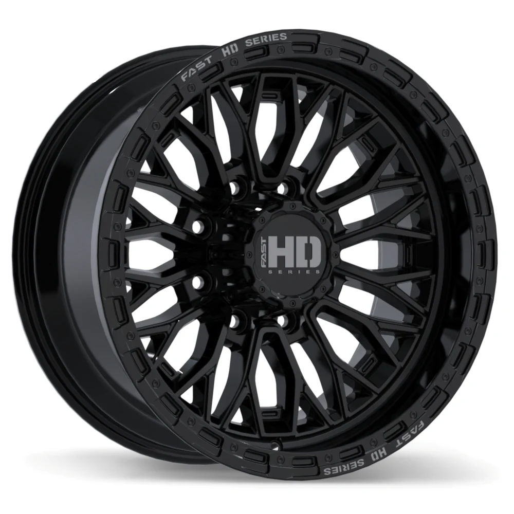 Fast HD Muramasa - 20X10.0 | 8X170 | 125.1 | +0 Gloss Black with Grey Milling