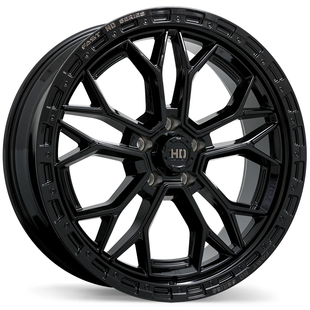 Fast HD Muramasa - 22X9.0 | 5X127 | 71.5 | +30 Gloss Black with Grey Milling