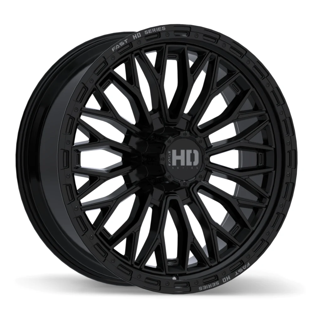 Fast HD Muramasa - 24X9.5 | 8X170 | 125.1 | +35 Gloss Black with Grey Milling