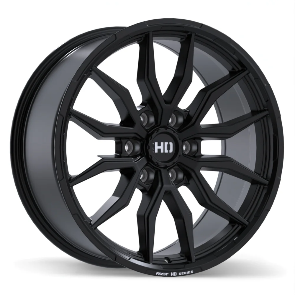 Fast HD Grit - 20X9.0 | 6X139.7 | 78.0 | +20 Satin Black with Milling