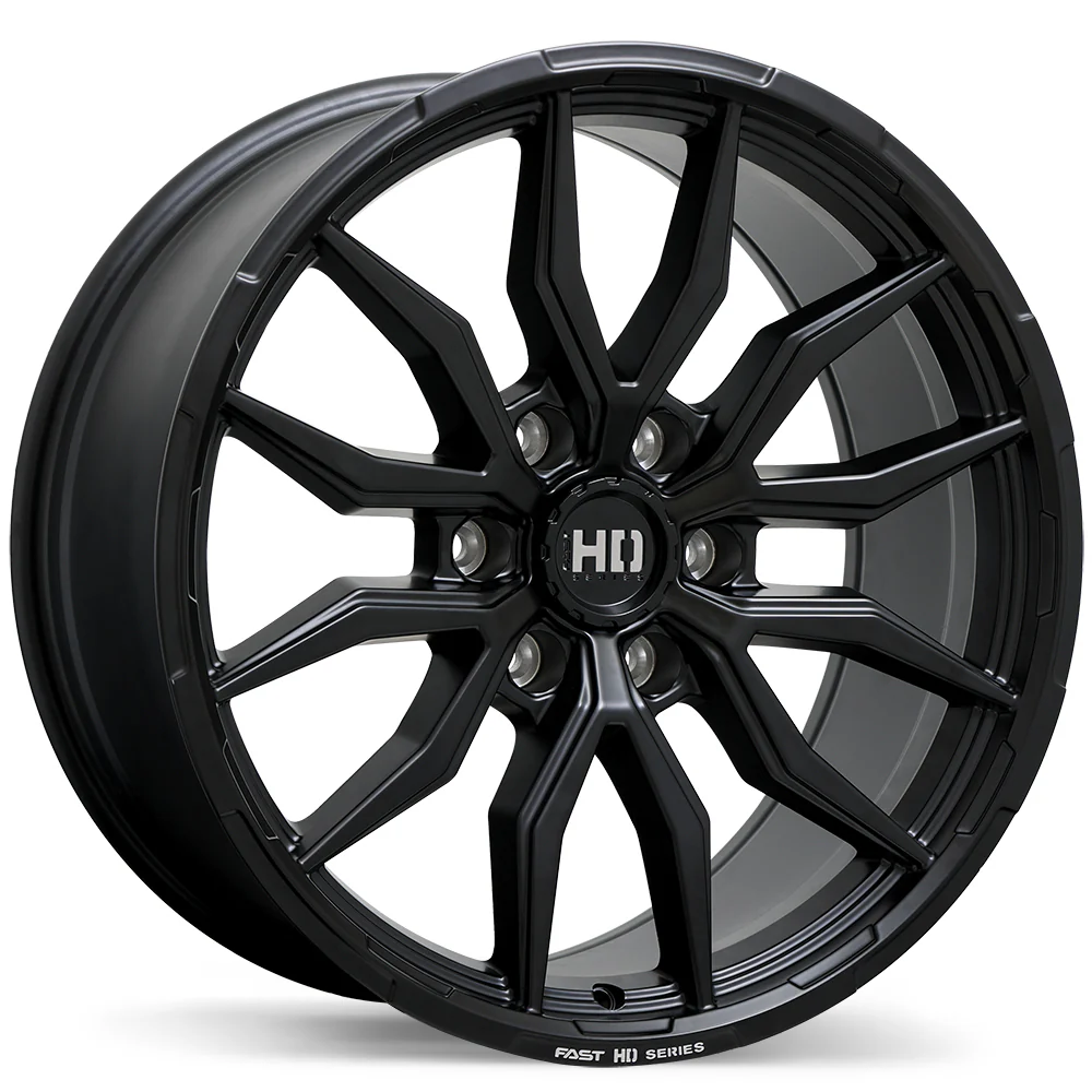 Fast HD Grit - 20X9.0 | 6X139.7 | 95.1 | +50 Satin Black with Milling