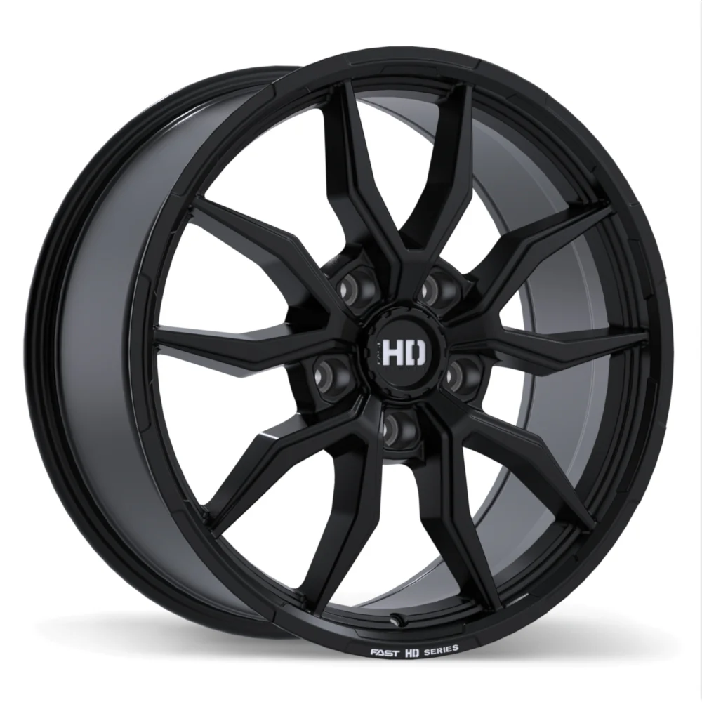 Fast HD Grit - 20X9.0 | 5X139.7 | 64.1 | +48 Satin Black with Milling