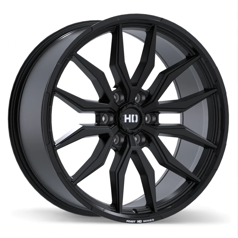 Fast HD Grit - 22X9.5 | 6X139.7 | 78.0 | +20 Satin Black with Milling