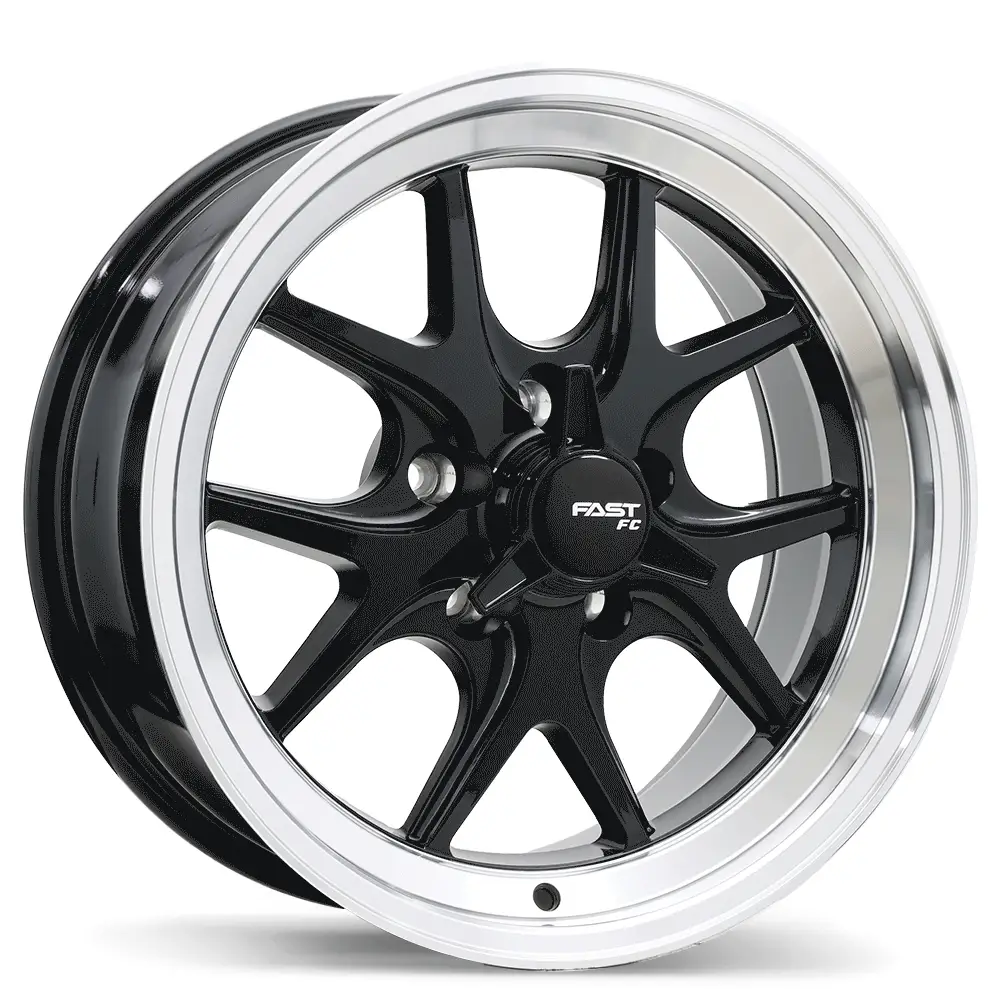 Fast Wheels FC04V - 17X8.0 | 5X114.3 | 70.3 | +10 Gloss Black with Machined Lip